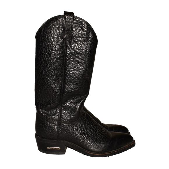 HARLEY DAVIDSON $200 Oil Resistant Croc Embossed Leather Riding Boot Men's 7 D - Picture 2 of 10